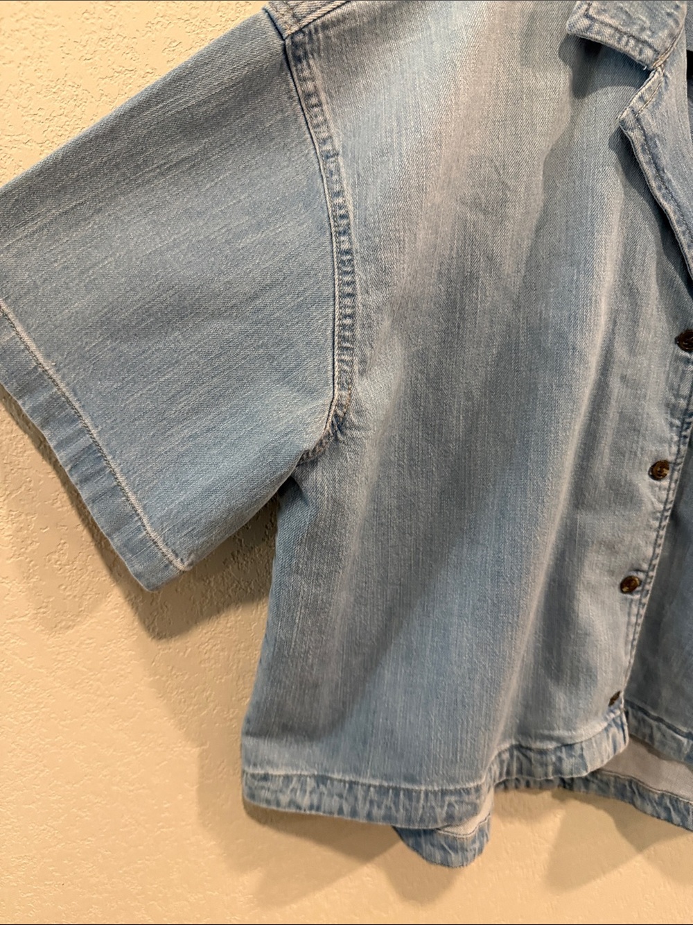 a.n.a Light Blue Denim Oversized Jacket - Picture 6 of 8